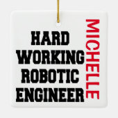 CUSTOM des Roboter-Ingenieurs Keramikornament (Rückseite)