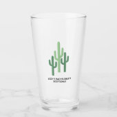 Custom Desert Cactus Scottsdale Glas (Vorderseite)