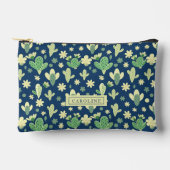 Custom Desert Cactus & Succulent Pattern Zubehörtasche (Vorderseite)