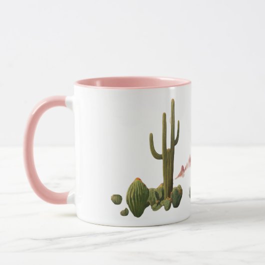 Custom Desert Cactus Tasse (Links)