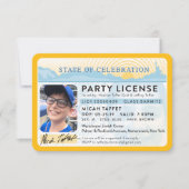 CUSTOM DESIGN Bar Mitzvah New York Party License Einladung (Vorderseite)