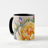 Custom Design Coffee Tasse Peonies und die Biene (Vorderseite Links)