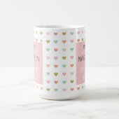 Custom Design Heart Motif - Mütter Day Kaffeetasse (Mittel)