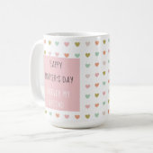 Custom Design Heart Motif - Mütter Day Kaffeetasse (Vorderseite Links)