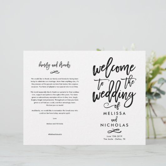 Custom Design - Melissa und Nicholas Program FINAL (Stehend Vorderseite)