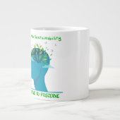 Custom design Mug for Sustainability Professional Jumbo-Tasse (Vorderseite Rechts)