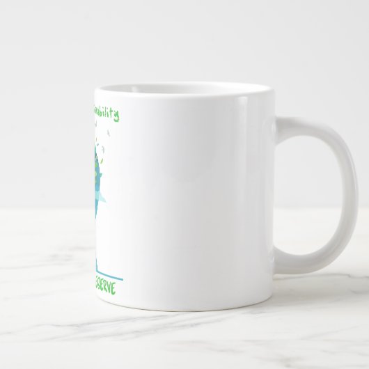 Custom design Mug for Sustainability Professional Jumbo-Tasse (Rechts)