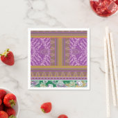 Custom Design Napkins | Farbige Streifen Serviette (Beispiel)