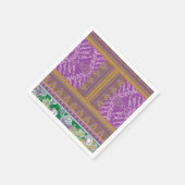 Custom Design Napkins | Farbige Streifen Serviette (Ecke)