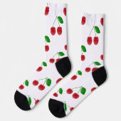 Custom Design Socks Cherries HAMbWG Socken (Linkes Detail)