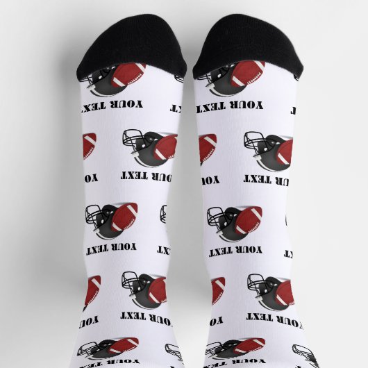 Custom Design Socks Football HAMbyWG Socken (Oben)