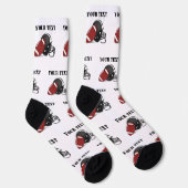 Custom Design Socks Football HAMbyWG Socken (Rechts)