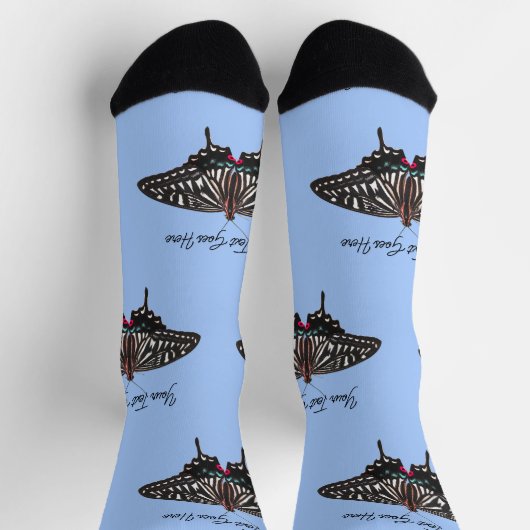Custom Design Socks Schmetterlinge Socken (Oben)