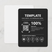Custom Design Template | Fully Personalizabe Dankeskarte (Vorne/Hinten)
