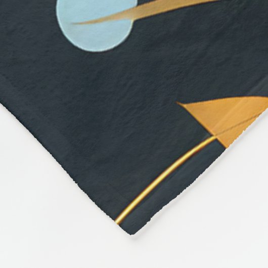 Custom Design von Fall Boho Floral Leaf Fleecedecke (Ecke)