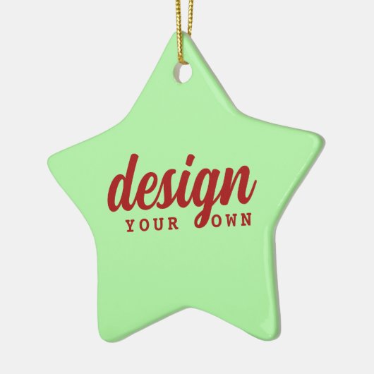 Custom Design Weihnachtssterndekoration Personalis Keramik Ornament (Links)