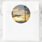 Custom Design With Your Own Foto and Your Text Runder Aufkleber (Tasche)