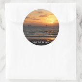 Custom Design With Your Own Foto and Your Text Runder Aufkleber (Tasche)