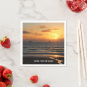 Custom Design With Your Own Foto and Your Text Serviette (Beispiel)