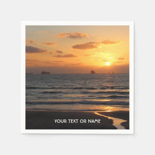 Custom Design With Your Own Foto and Your Text Serviette (Vorderseite)