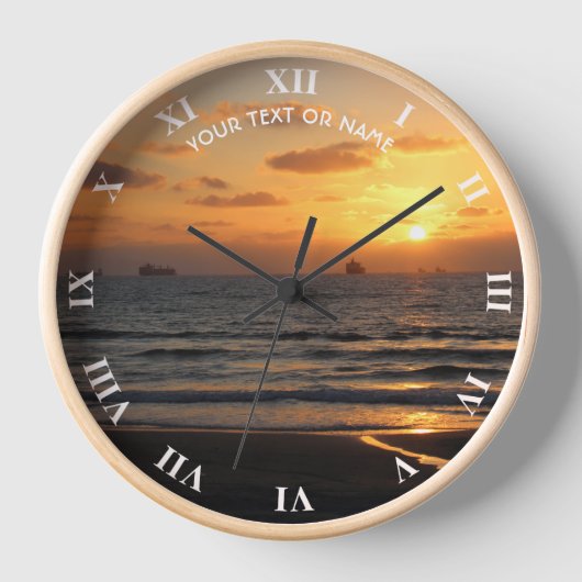 Custom Design With Your Own Foto and Your Text Uhr (Vorderseite)