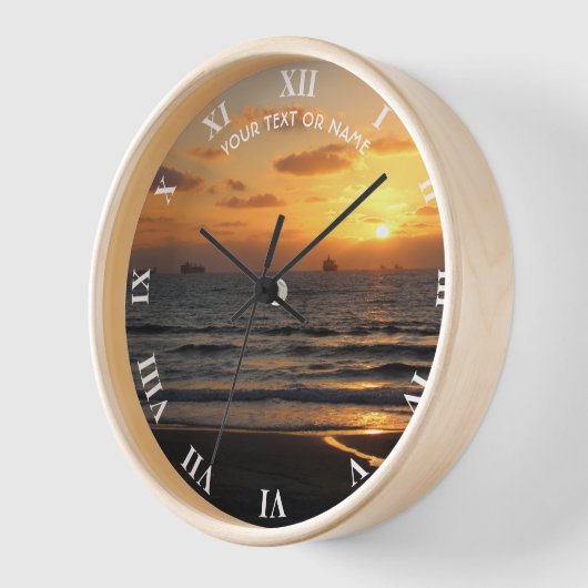 Custom Design With Your Own Foto and Your Text Uhr (Winkel)