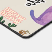 Custom Desk Mat Cat Fish Cactus Schreibtischunterlage (Ecke)