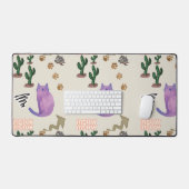 Custom Desk Mat Cat Fish Cactus Schreibtischunterlage (Tastatur & Maus)