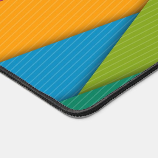 Custom Desk Mat for Salon Eigentümer farbenfroh Schreibtischunterlage (Ecke)