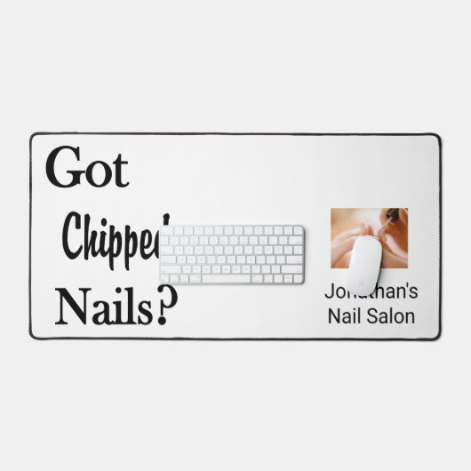 Custom Desk Mat for Salon Owner Barber Nail Salon Schreibtischunterlage (Tastatur & Maus)