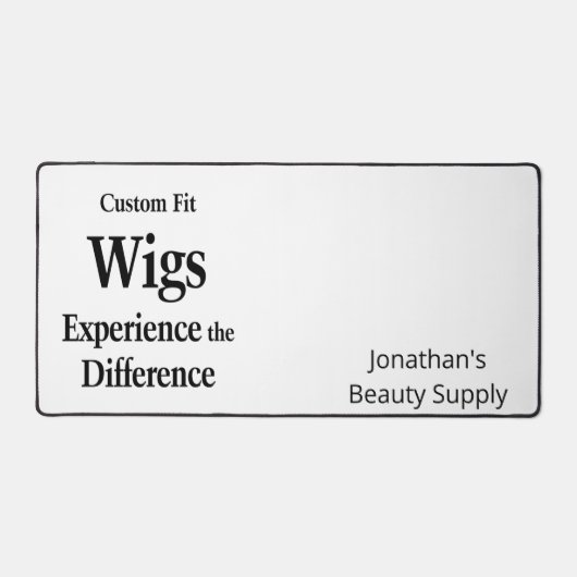 Custom Desk Mat for Salon Owner Barber Supply Schreibtischunterlage (Vorderseite)