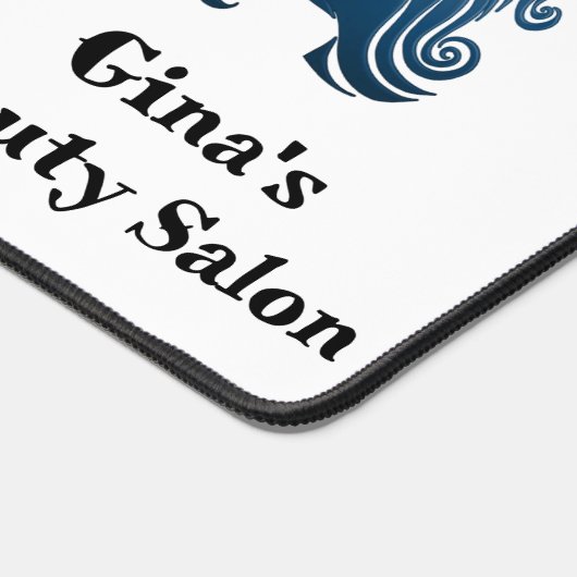 Custom Desk Mat for Salon Owner Got Split Ends? Schreibtischunterlage (Ecke)