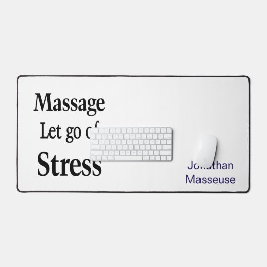 Custom Desk Mat for Salon Owner Massage Schreibtischunterlage (Tastatur & Maus)