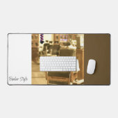 Custom Desk Mat for Salon Owners Barber Schreibtischunterlage (Tastatur & Maus)
