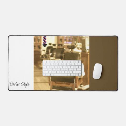 Custom Desk Mat for Salon Owners Barber Schreibtischunterlage (Tastatur & Maus)