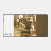 Custom Desk Mat for Salon Owners Barber Schreibtischunterlage (Vorderseite)