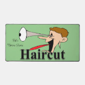 Custom Desk Mat for Salon Owners Barber Schreibtischunterlage (Vorderseite)