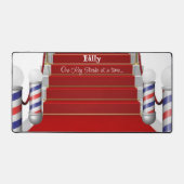 Custom Desk Mat for Salon Owners Barber Schreibtischunterlage (Vorderseite)
