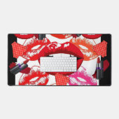 Custom Desk Mat for Salon Owners Makeup Artist Schreibtischunterlage (Tastatur & Maus)