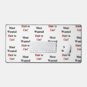 Custom Desk Mat für Salon Eigentümer Haar zu schne Schreibtischunterlage (Tastatur & Maus)