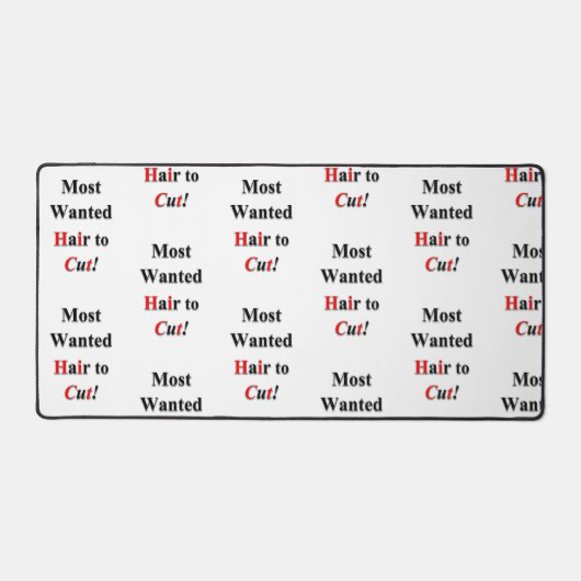 Custom Desk Mat für Salon Eigentümer Haar zu schne Schreibtischunterlage (Vorderseite)