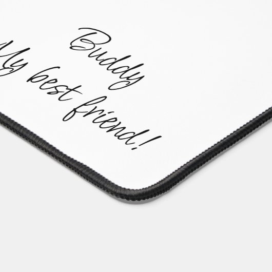 Custom Desk Mat Mans Best Friend Dog Schreibtischunterlage (Ecke)