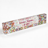 Custom Desk Name Plate Sugar Sprinkles farbenfroh Namensplakette