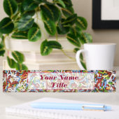Custom Desk Name Plate Sugar Sprinkles farbenfroh Namensplakette