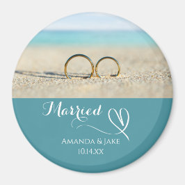 Custom Destination Beach Wedding Magnet