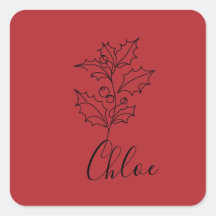 Custom Dezember Holly Birth Blume Geschenk