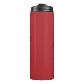 Custom Dezember Holly Birth Blume Geschenk Thermosbecher (Vorderseite)