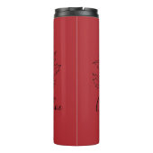 Custom Dezember Holly Birth Blume Geschenk Thermosbecher (Rückseite)