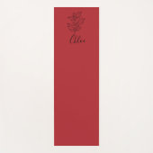 Custom Dezember Holly Birth Blume Geschenk Yogamatte (Vorderseite)