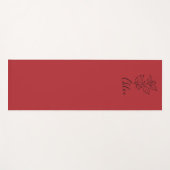 Custom Dezember Holly Birth Blume Geschenk Yogamatte (Vorderseite (Horizontal))